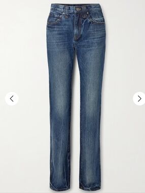 Khaite Farley Highrise Straight Leg Lykens Wash Jeans